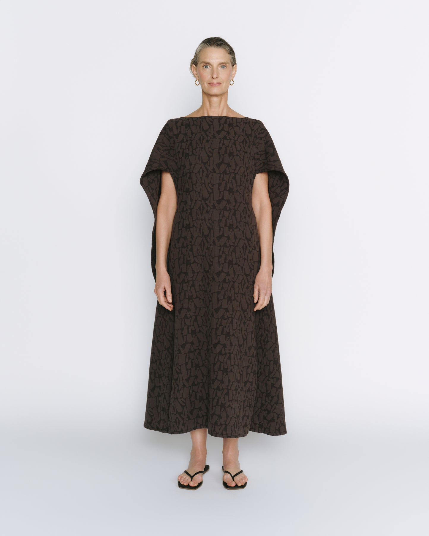 DIANA Jacquard Caftan - Iron