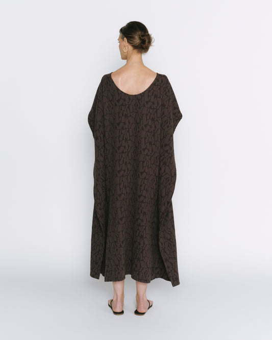 DIANA Jacquard Caftan - Iron
