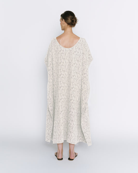 DIANA Jacquard Caftan - Oat