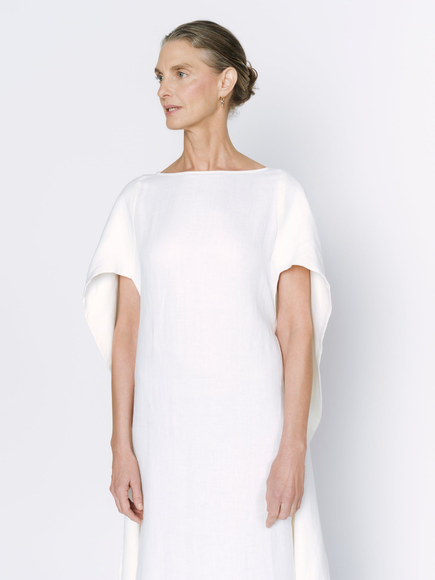 DIANA Linen Caftan - White