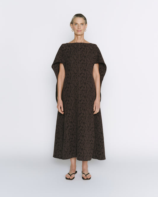 DIANA Jacquard Caftan - Iron