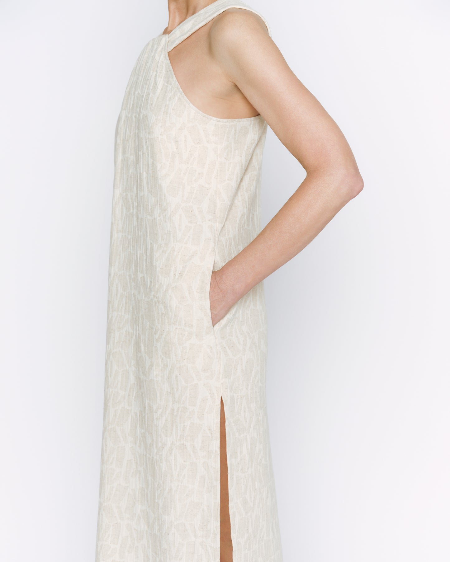 MARISA Halter Dress - Oat