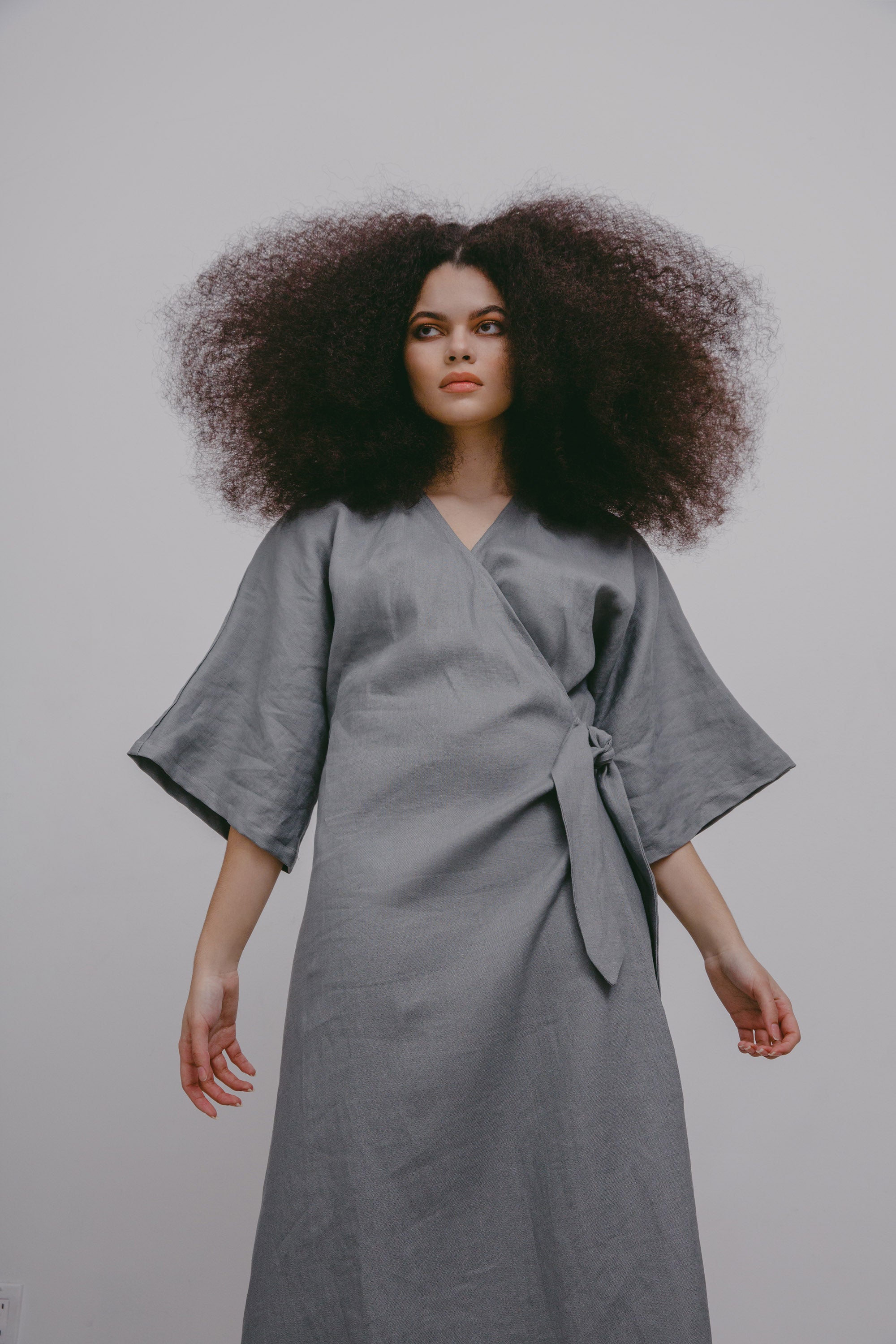 Grey Vera Robe Dress