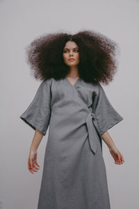 Grey Vera Robe Dress