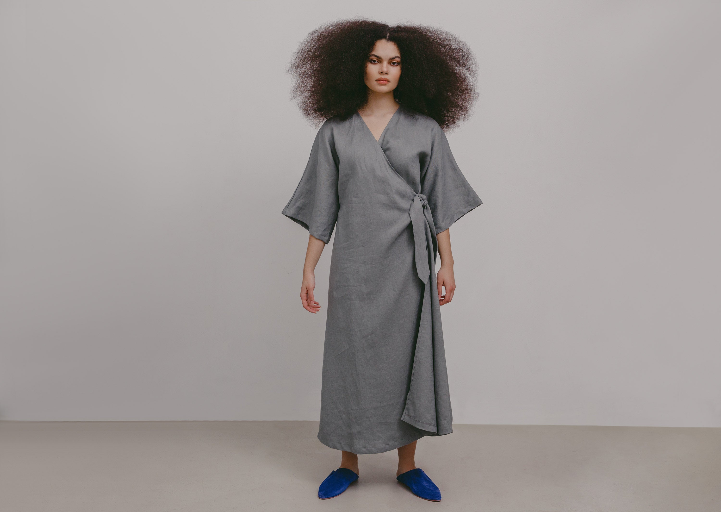 Grey Vera Robe Dress